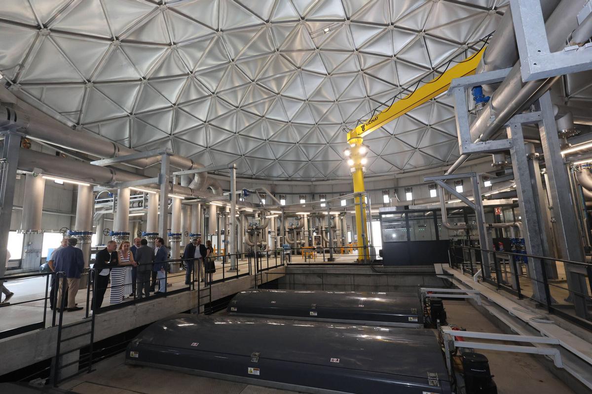 Instalaciones de la potabilizadora viguesa de ETAP de O Casal