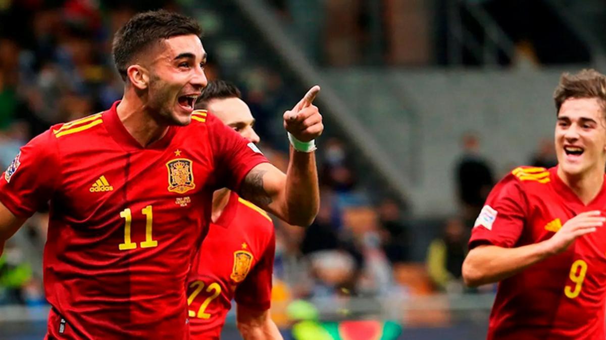 Ferran Torres, con la selección española