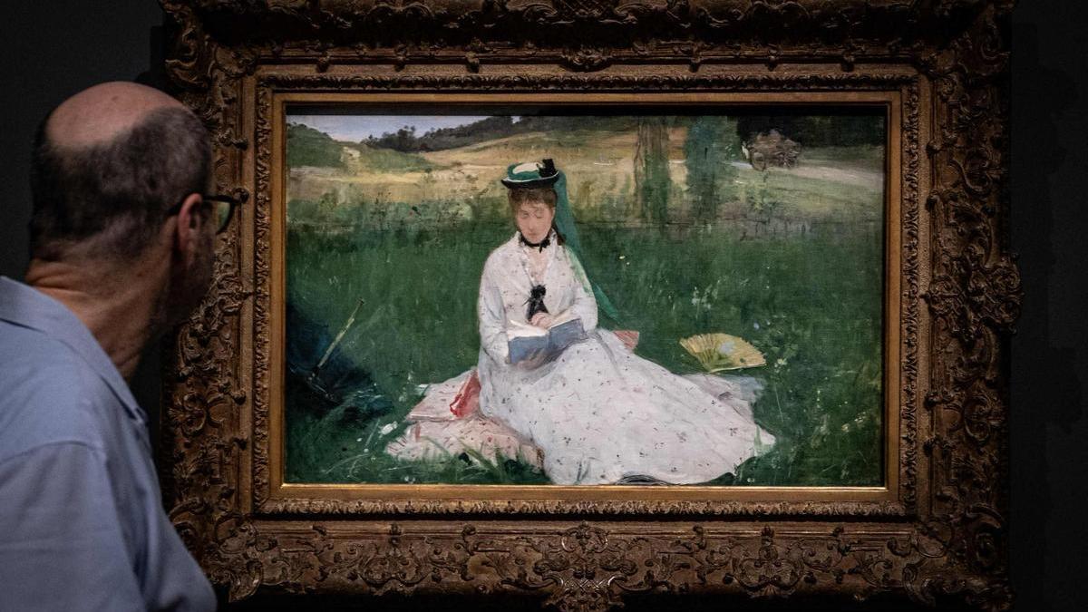 Cuadro &#039;La lectura&#039;, de la pintora impresionista Berthe Morisot, en el Museo d&#039;Orsay de París.