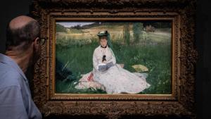 Cuadro La lectura, de la pintora impresionista Berthe Morisot, en el Museo dOrsay de París.