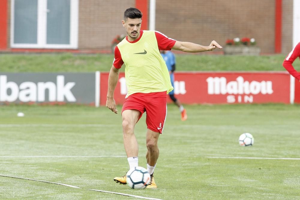 Entrenamiento del Sporting 03/10/2017