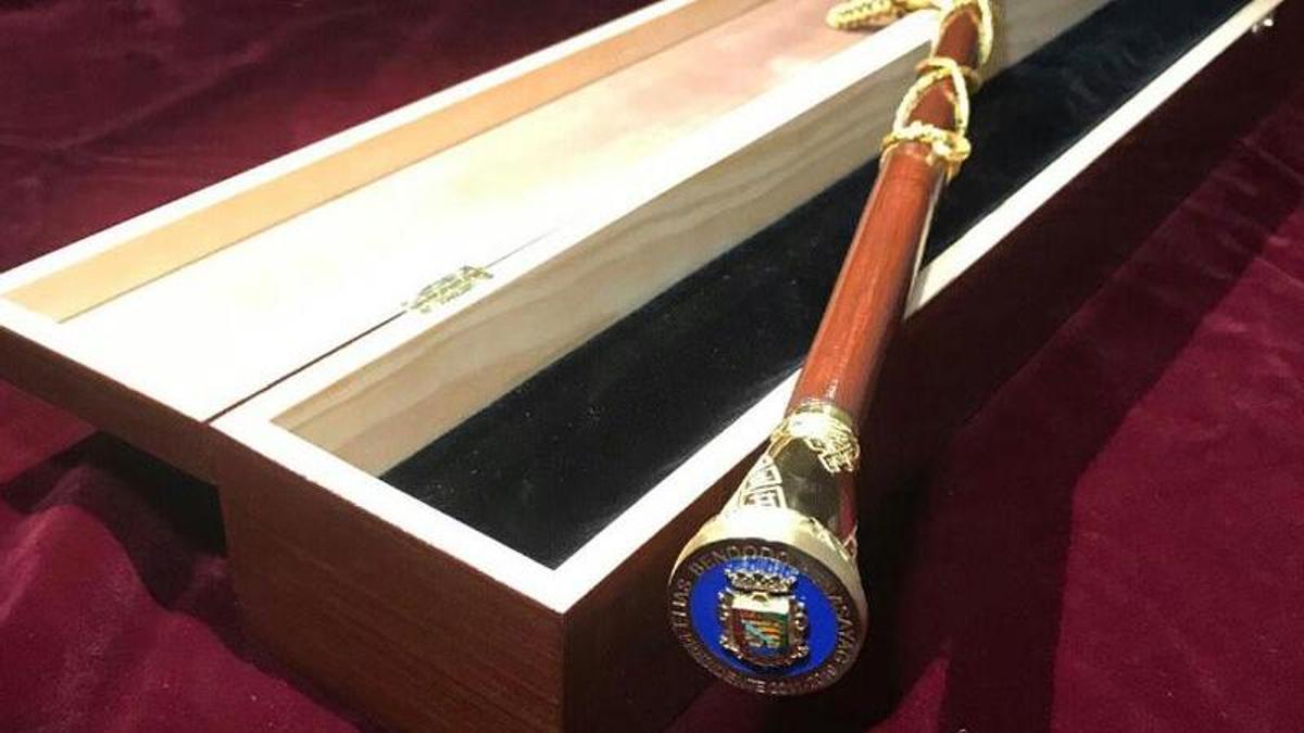 Bastón de mando de un alcalde.