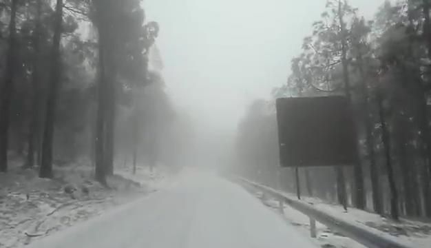 Nieve en Gran Canaria (29/01/2018)