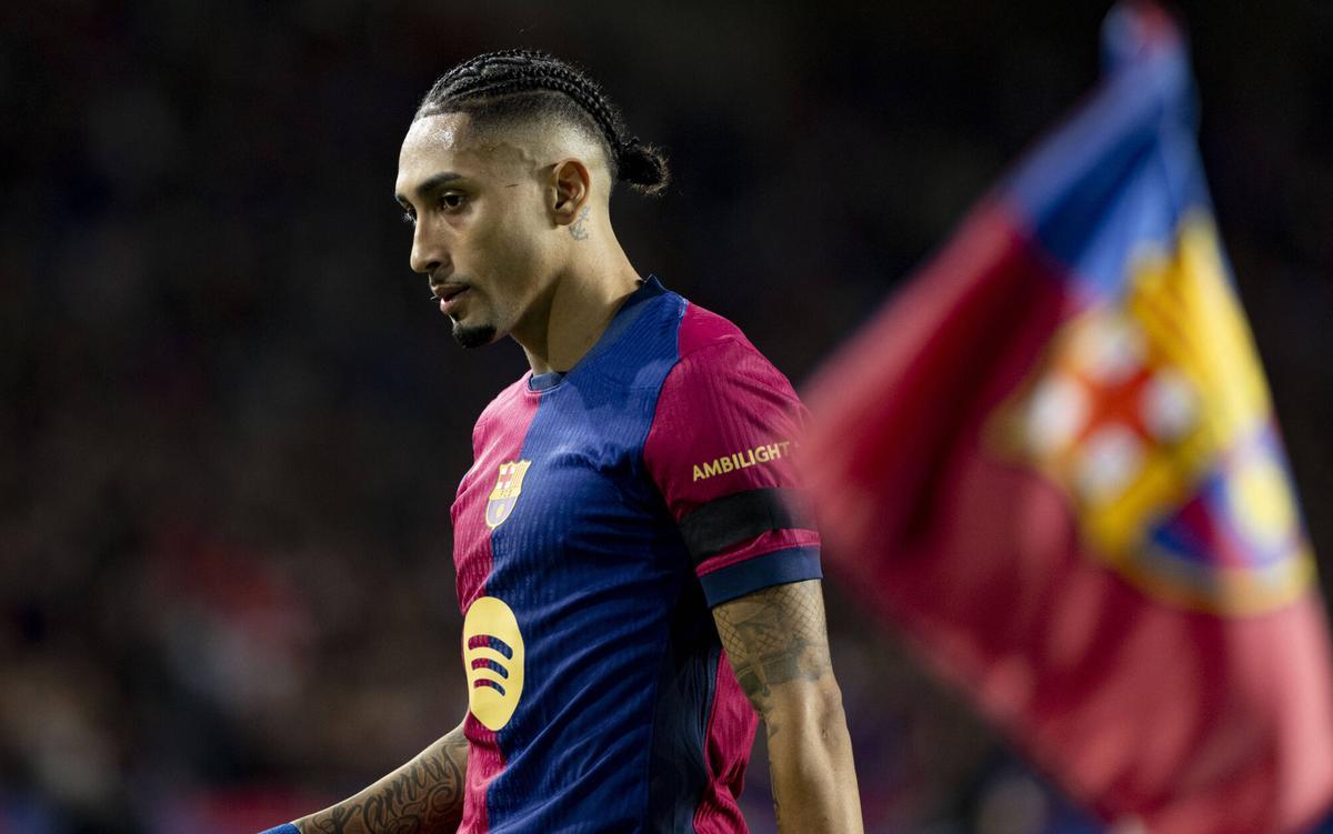 Raphinha debe tener protagonismo en el Barça - Celta de este sábado en Montjuïc