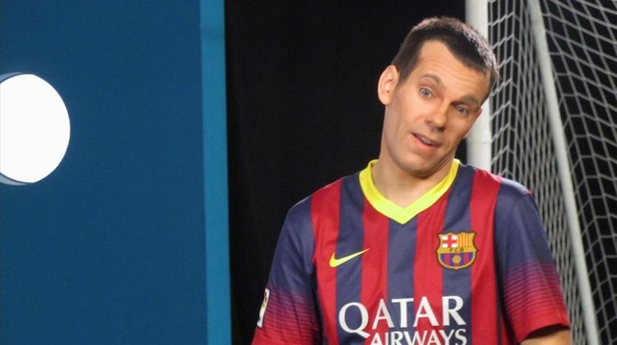 L’actor Oriol Cruz, com a Iniesta a ’Crackòvia’. L’actor Oriol Cruz, com a Iniesta a ’Crackòvia’.