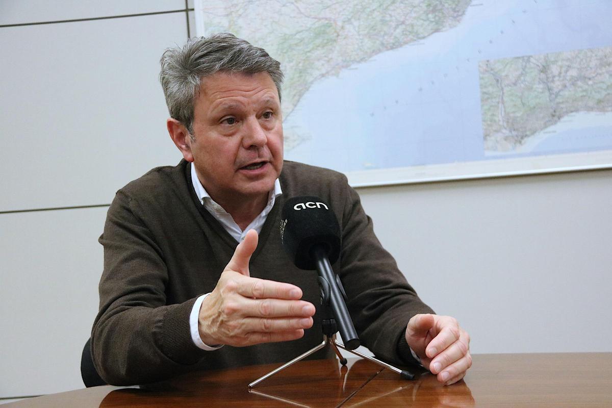 José Antonio Santano, secretari d'Estat de Transports i Mobilitat Sostenible, en una entrevista