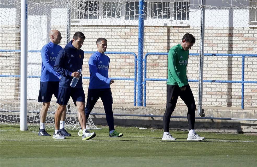 Sesión de entrenamiento del Real Zaragoza