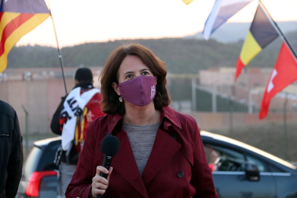 Protestes en cotxe per denunciar els tres anys de presó dels "Jordis"