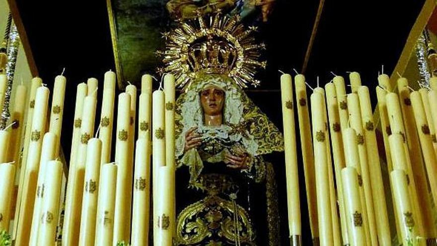 Virgen de los Dolores: Imagen perteneciente a la cofradía del Santo Sepulcro.