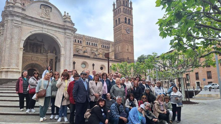 Los alumnos realizaron una visita guiada a la Catedral de Tarazona y el casco antiguo. | SERVICIO ESPECIAL