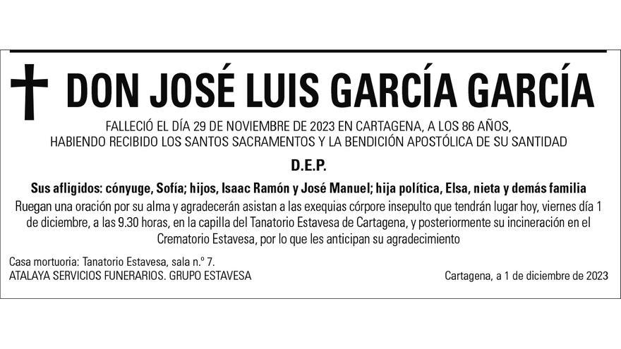 D. José Luis García García