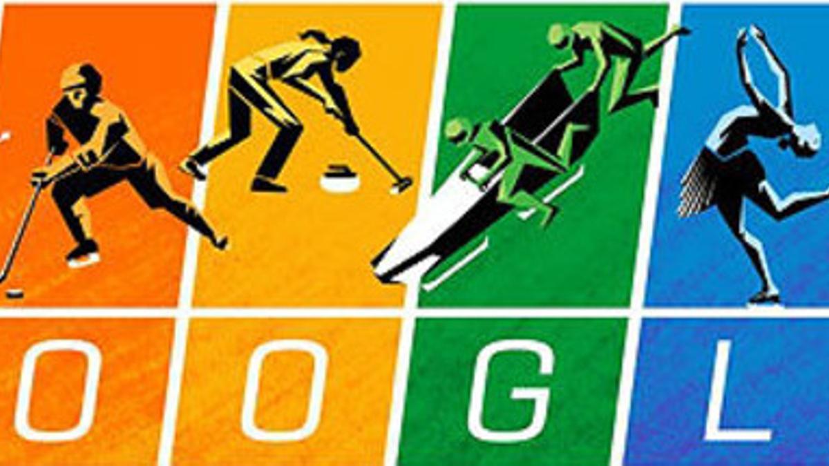 El 'doodle' de los JJOO de Sochi con la bandera arcoiris.