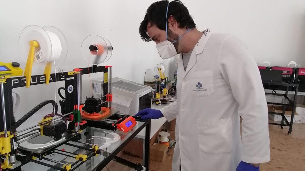El Cabildo de Tenerife presta al Hospital San Juan de Dios una impresora 3D