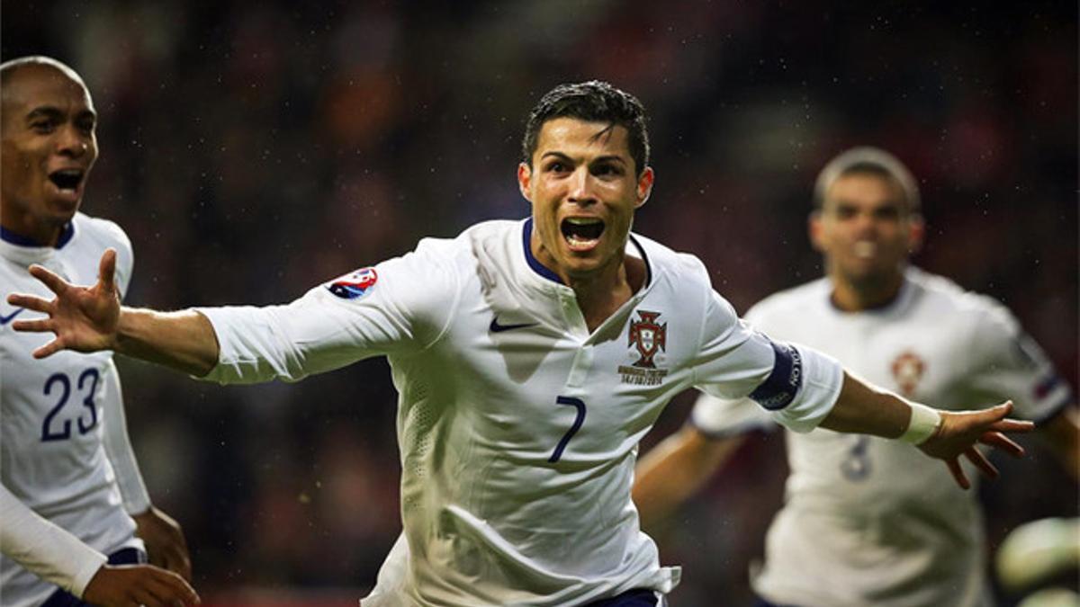 Cristiano Ronaldo en el último partido de Portugal