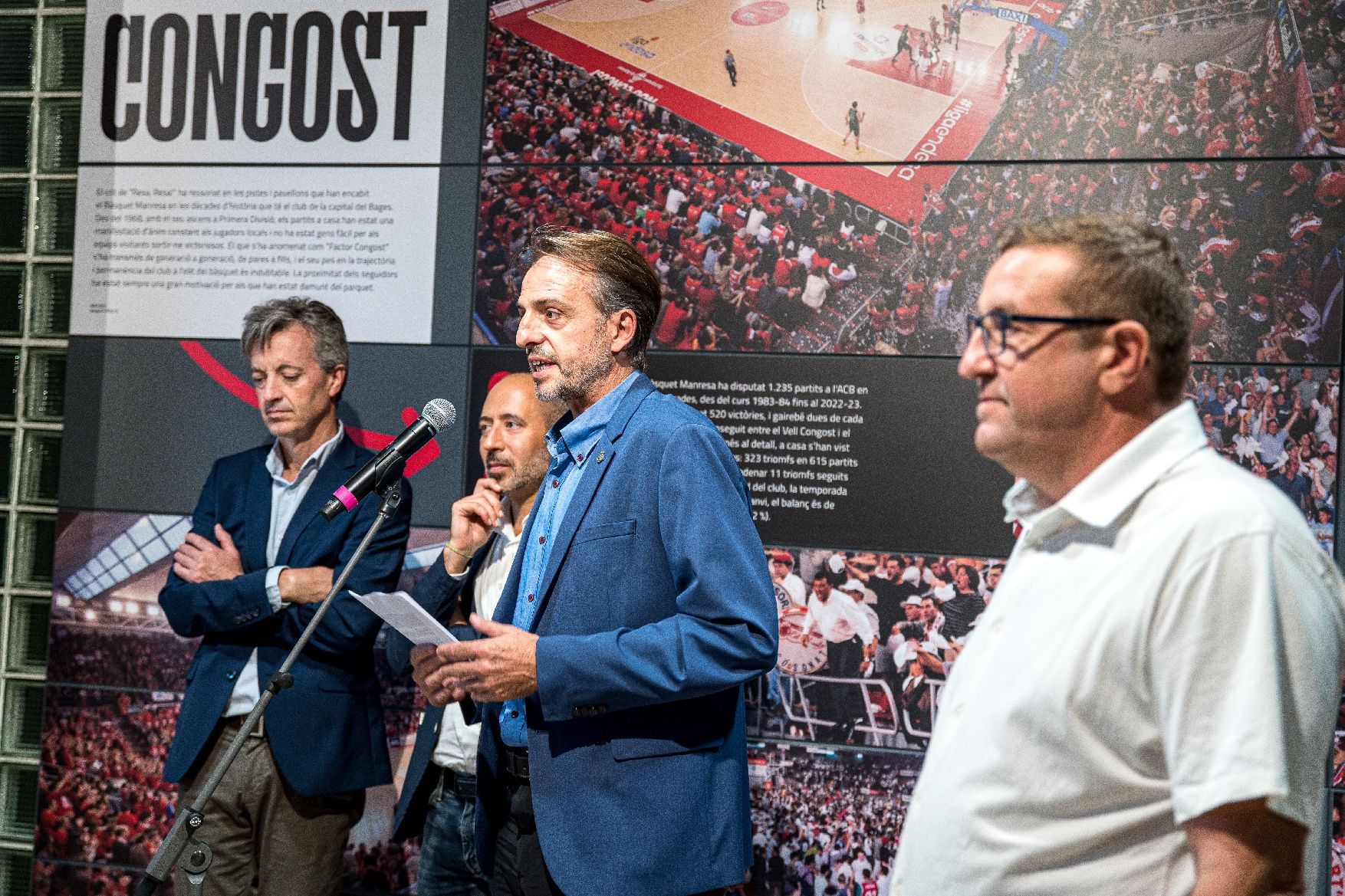 S'inaugura al Nou Congost una exposició permanent sobre la història del Bàsquet Manresa i la consecució de la Lliga ACB fa 25 anys