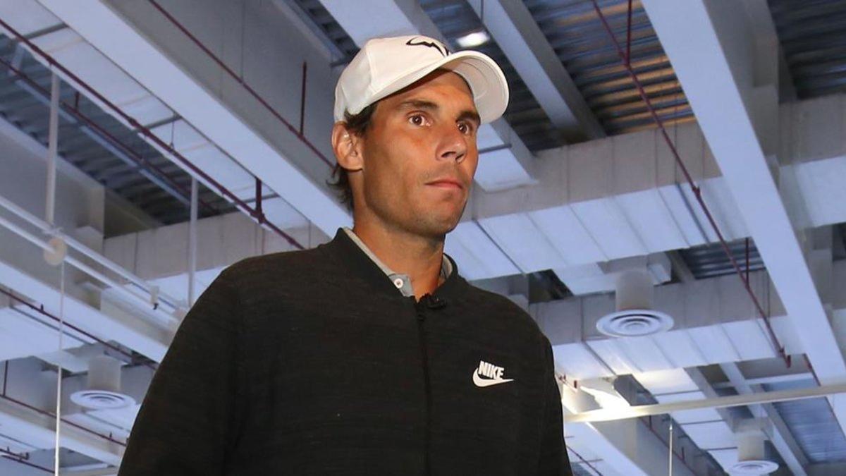 Nadal en la inauguración de la 'Rafa Nadal Academy' en Kuwait