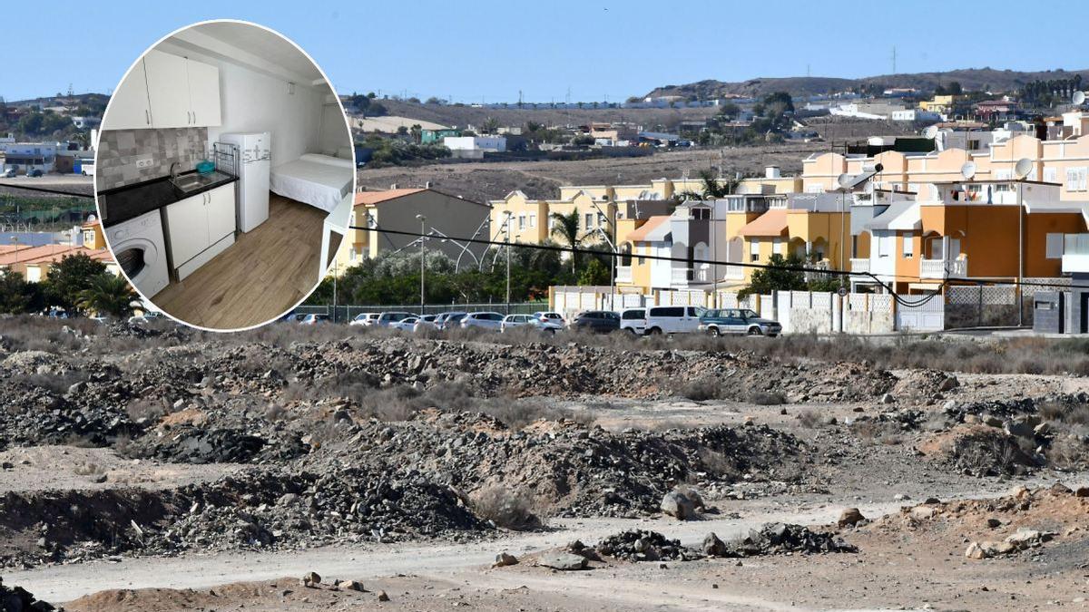 Un todo en uno que sorprende en San Bartolomé de Tirajana: salón, cocina y baño por 650 euros al mes