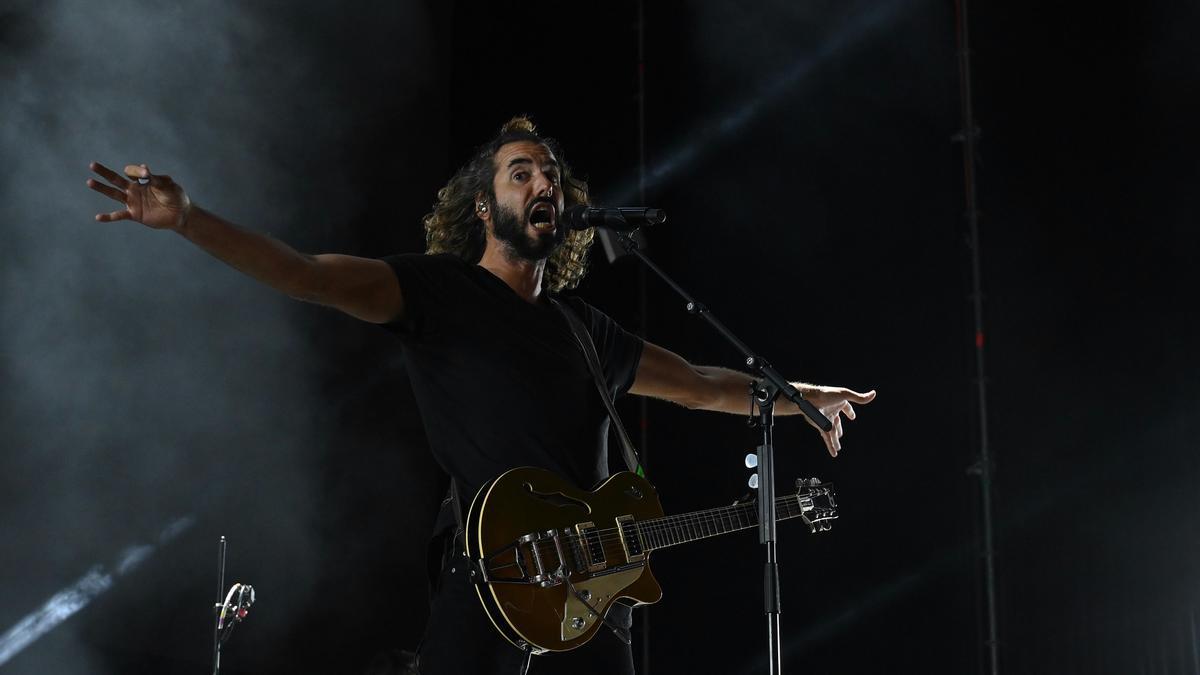 Mikel Izal en un concierto.