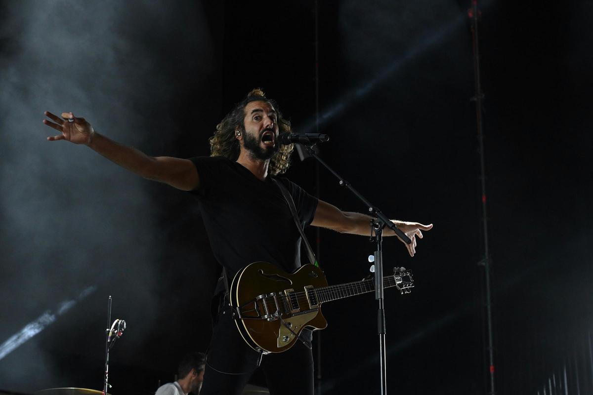 Mikel Izal en un concierto.