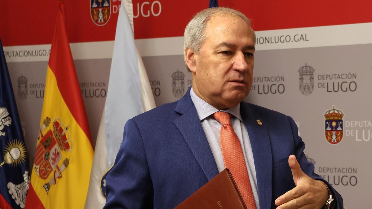José Tomé, en un acto como presidente de la Diputación de Lugo (imagen de archivo)
