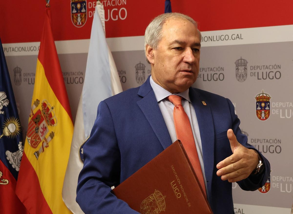 José Tomé, en un acto como presidente de la Diputación de Lugo (imagen de archivo)