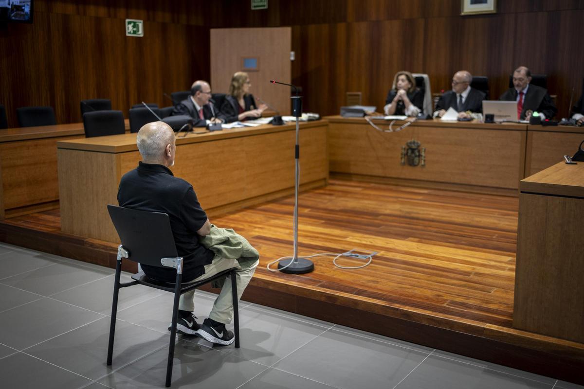 El acusado, C. S. M.. en el juicio celebrado este lunes en la Audiencia Provincial de Zaragoza.