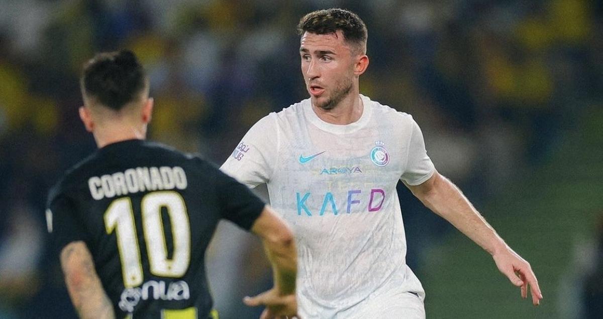 Aymeric Laporte en un partido con el Al Nassr.