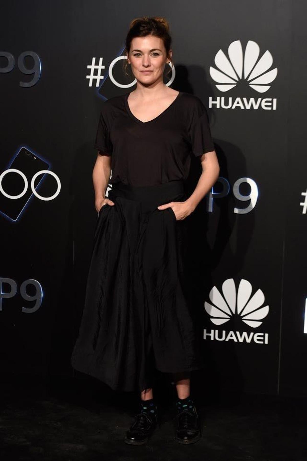 Marta Nieto, en la fiesta de presentación del Huawei P9 en Madrid.