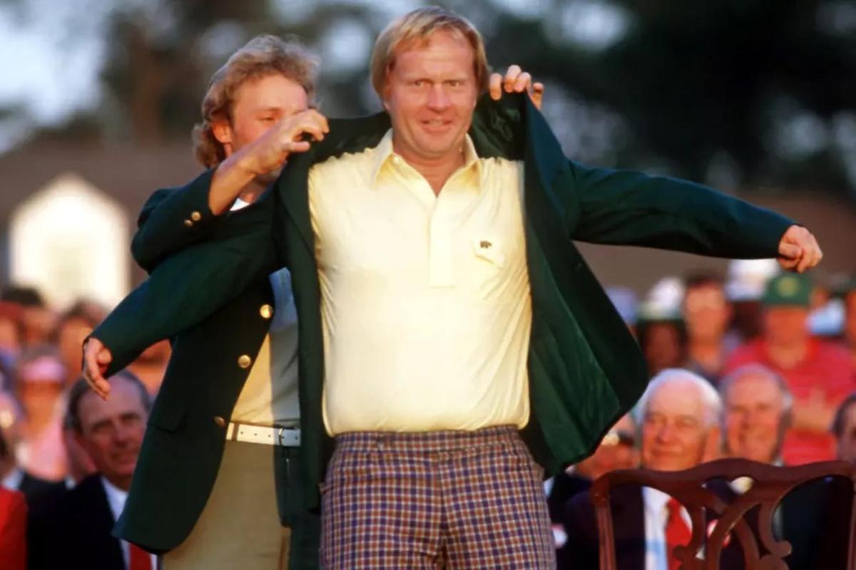 El alemán Langher enfunda la última chaqueta que ganaría Jack Nicklaus, con 46 años