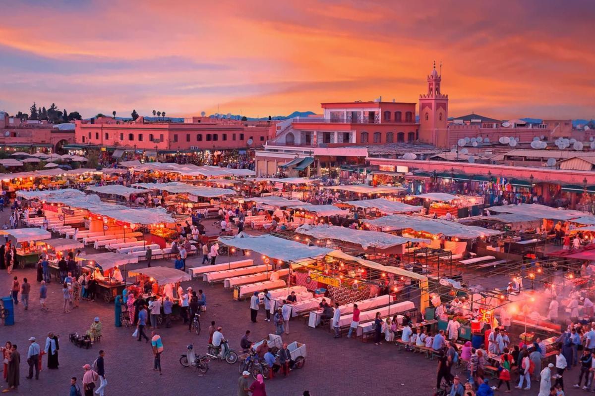 Plaza de Jemaa el-Fna, en Marrakech (Marruecos).