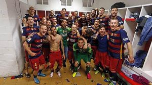 Imatges inèdites de la conquista de Lliga pel Barça.