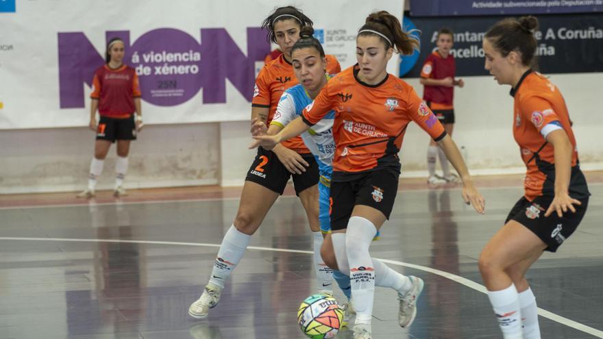 3 - 1 | El Viaxes Amarelle domina al Marín Futsal sobre la pista de Os Rosales