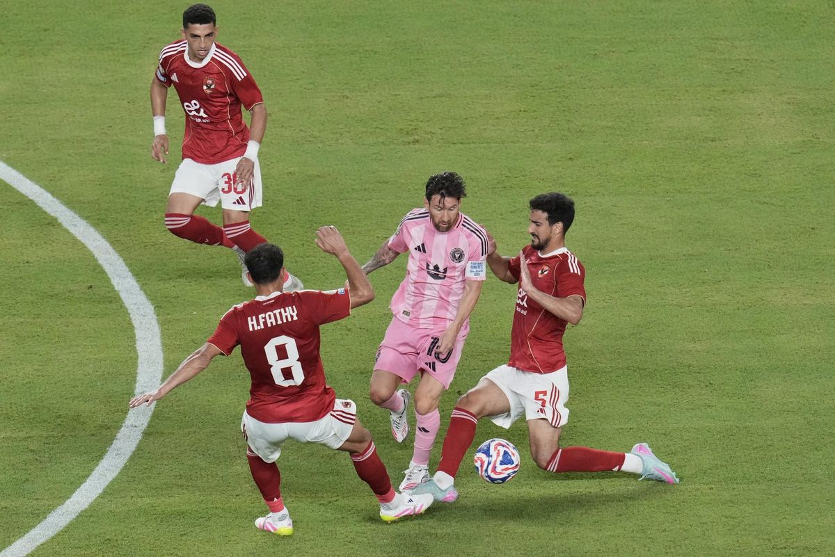 Leo Messi, durante el debut del Inter Miami en el Mundial de Clubes