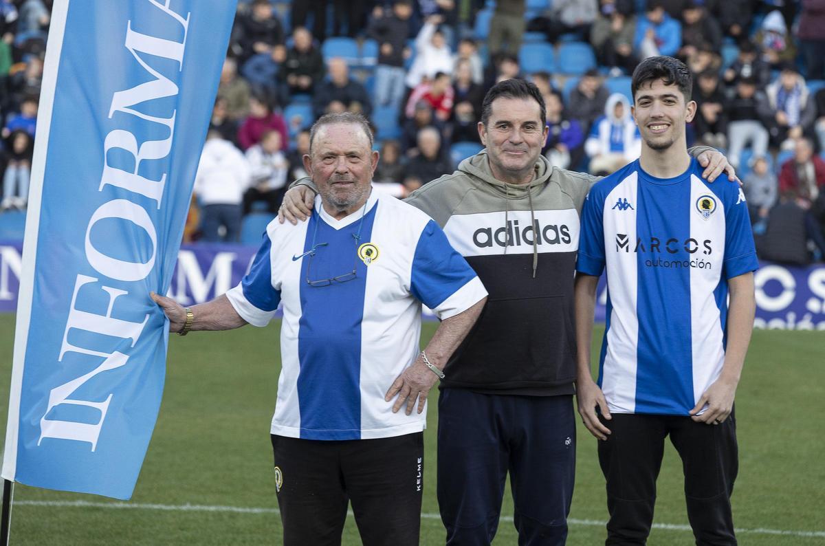 Los tres aficionados que han participado hoy en el Golazo de INFORMACIÓN.