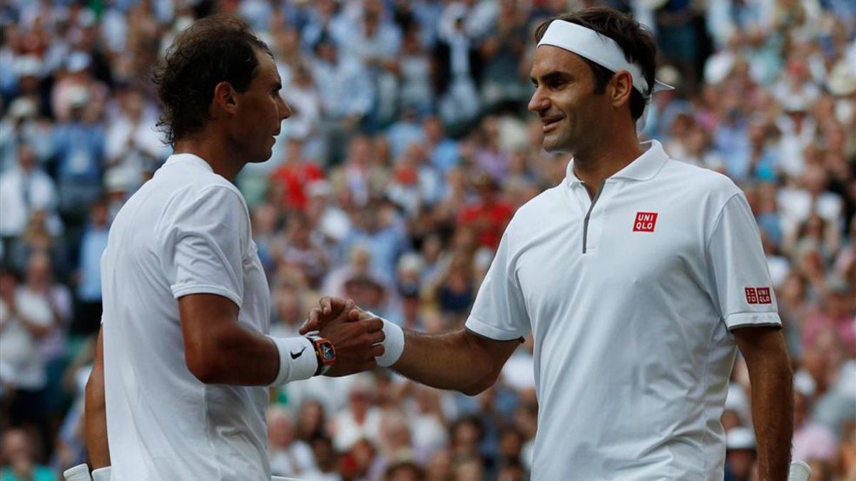 Nadal y Federer, en su último duelo en Wimbledon