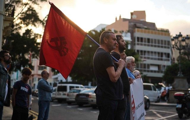 Manifestación en Santa Cruz de Tenerife contra la Cumbre de la OTAN