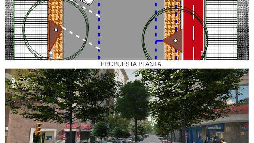 La remodelación de Ricardo Ortega suprime un carril de circulación