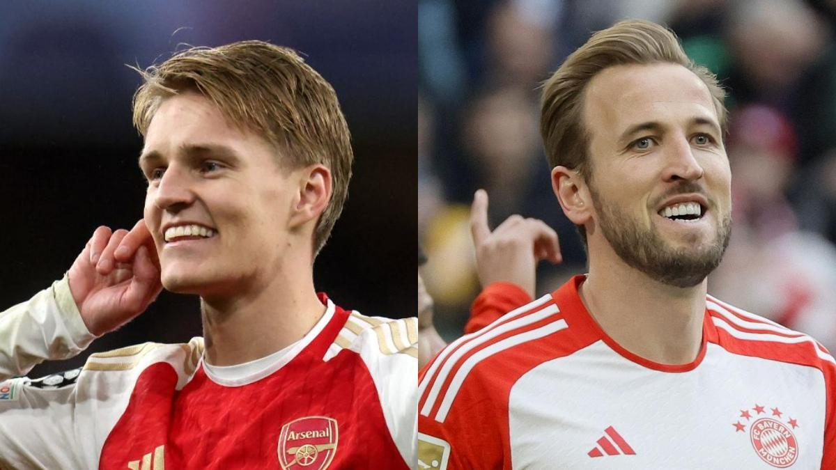 Martin Odegaard y Harry Kane, las caras visibles de Arsenal y Bayern de Múnich