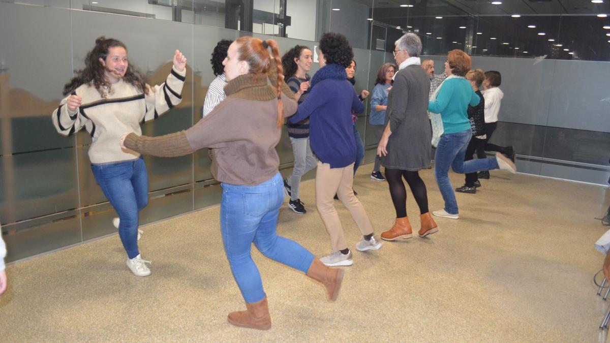 Uno de los grupos de ensayo. / E. P.