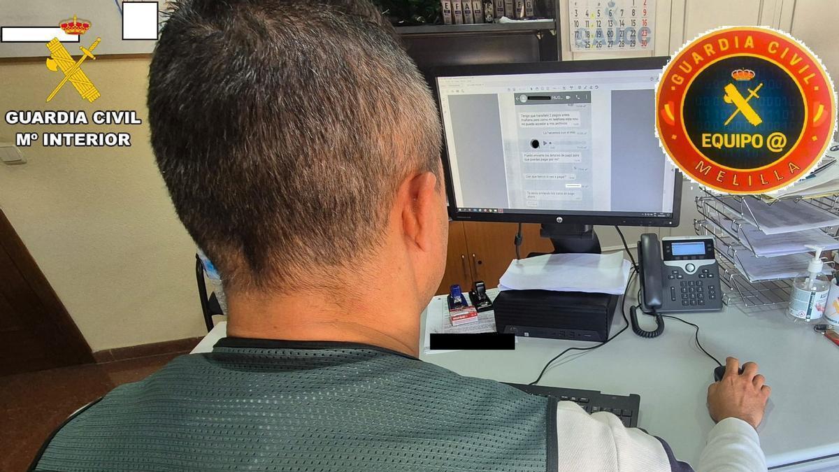 Imagen de un agente de la Guardia Civil de Melilla.