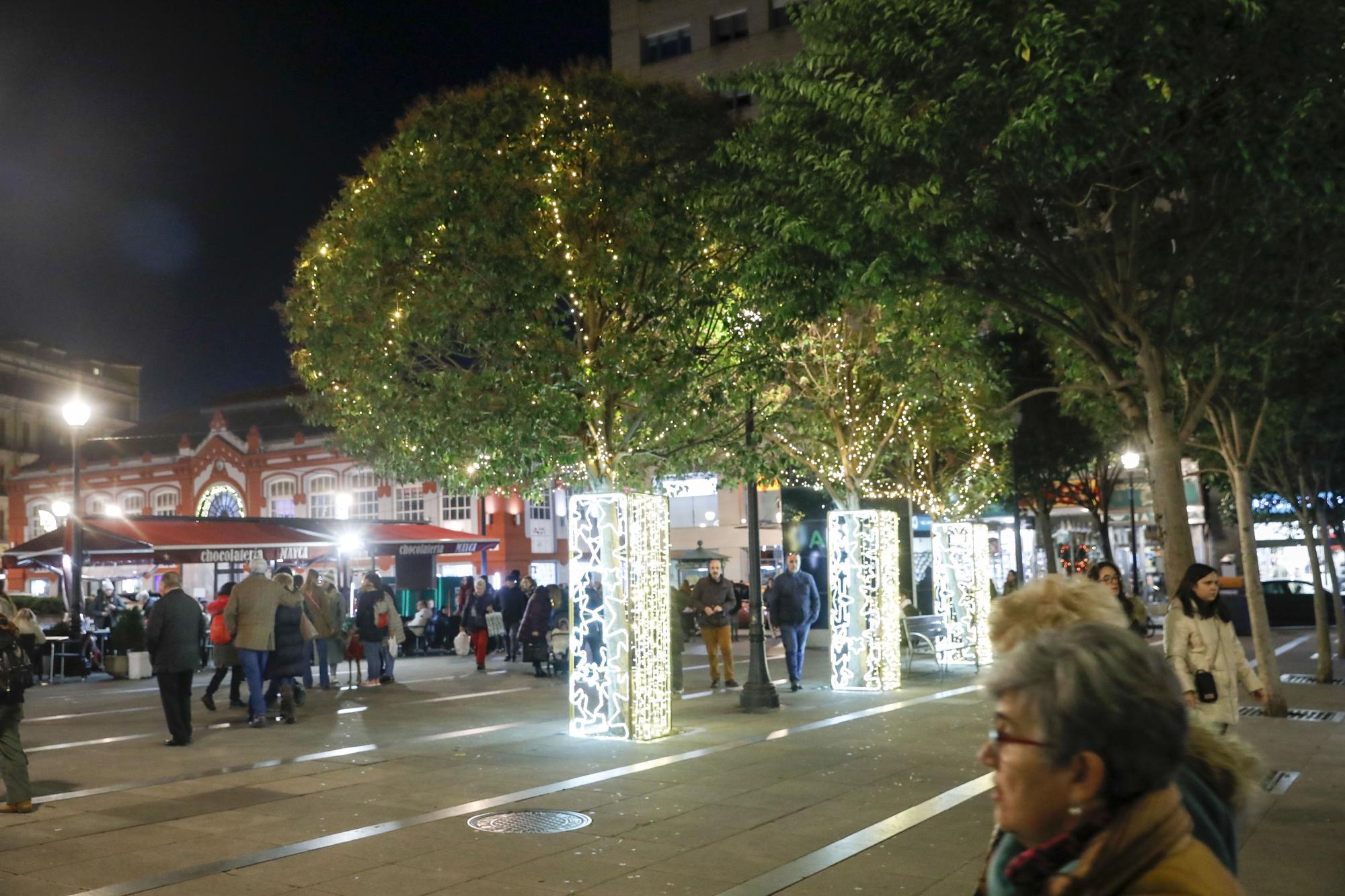 Luces de Navidad en Gijón