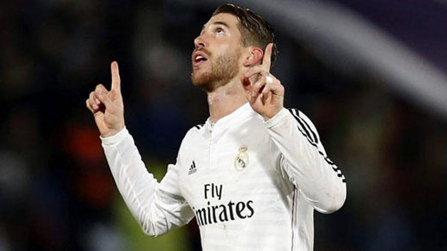 Sergio Ramos celebra su gol