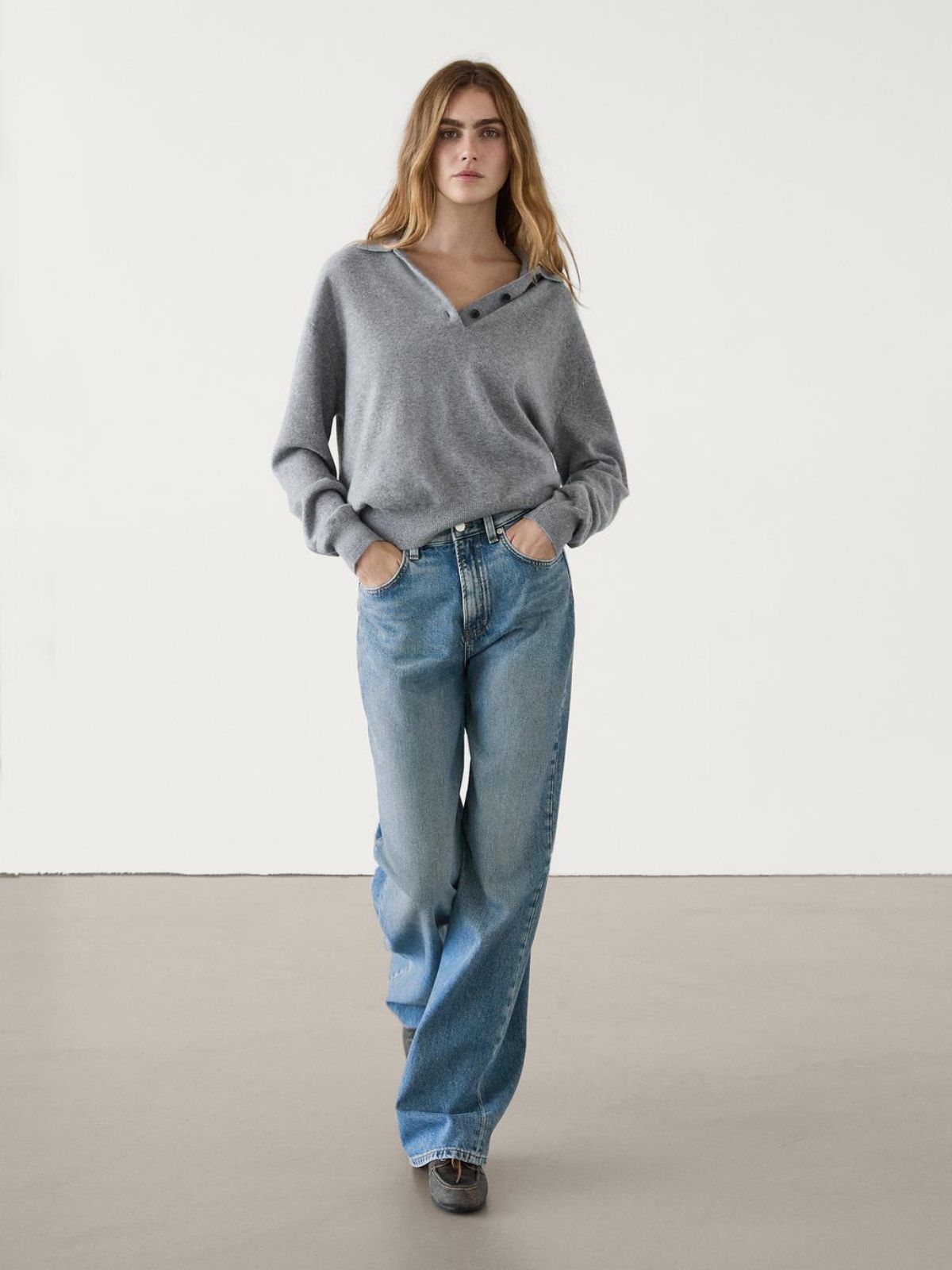 Jeans wide leg de Massimo Dutti