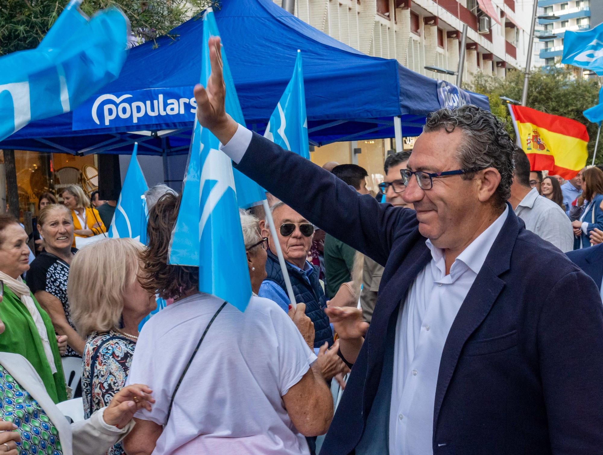 Mitin de fin de campaña de Toni Pérez en Benidorm