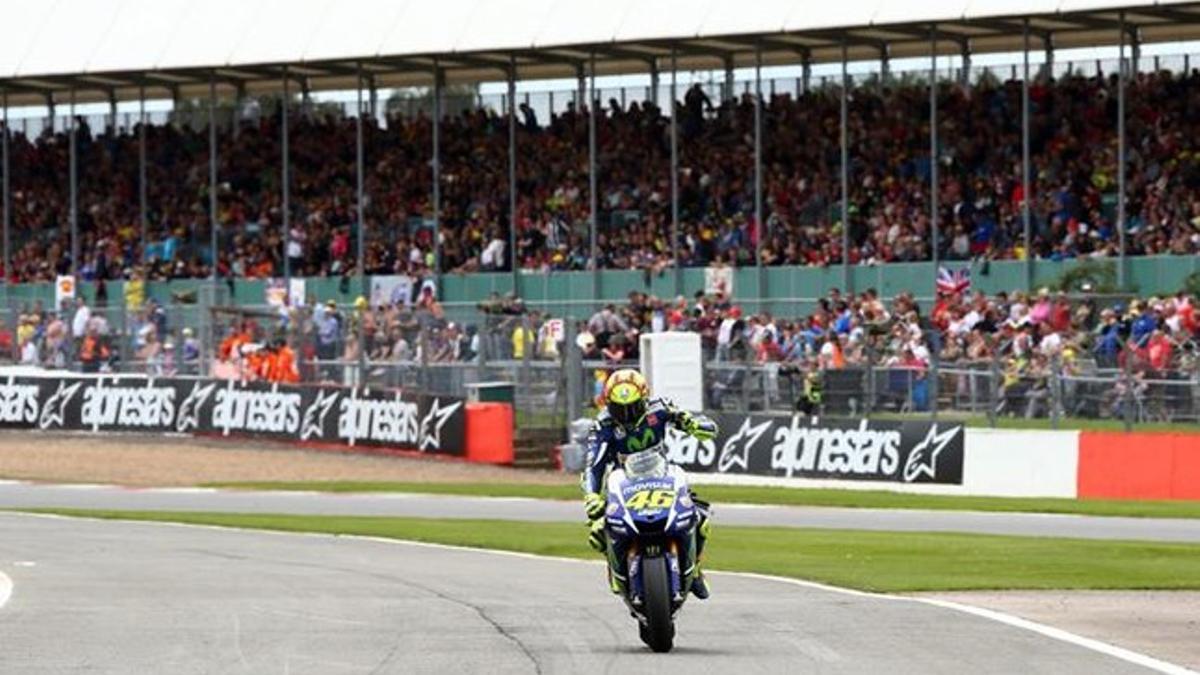 Valentino Rossi ha brillado en Silverstone