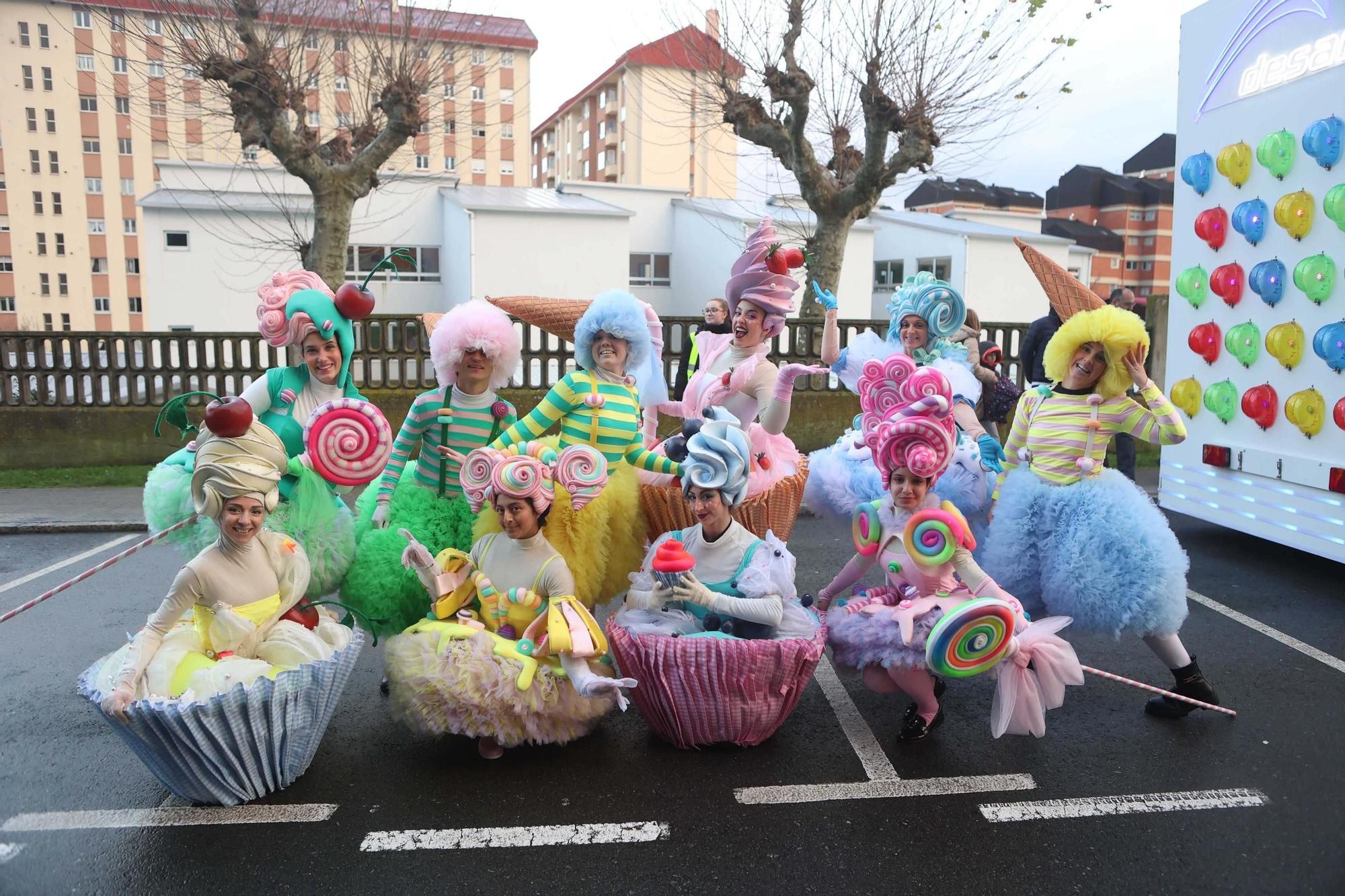 Salida de la comitiva real en Monelos