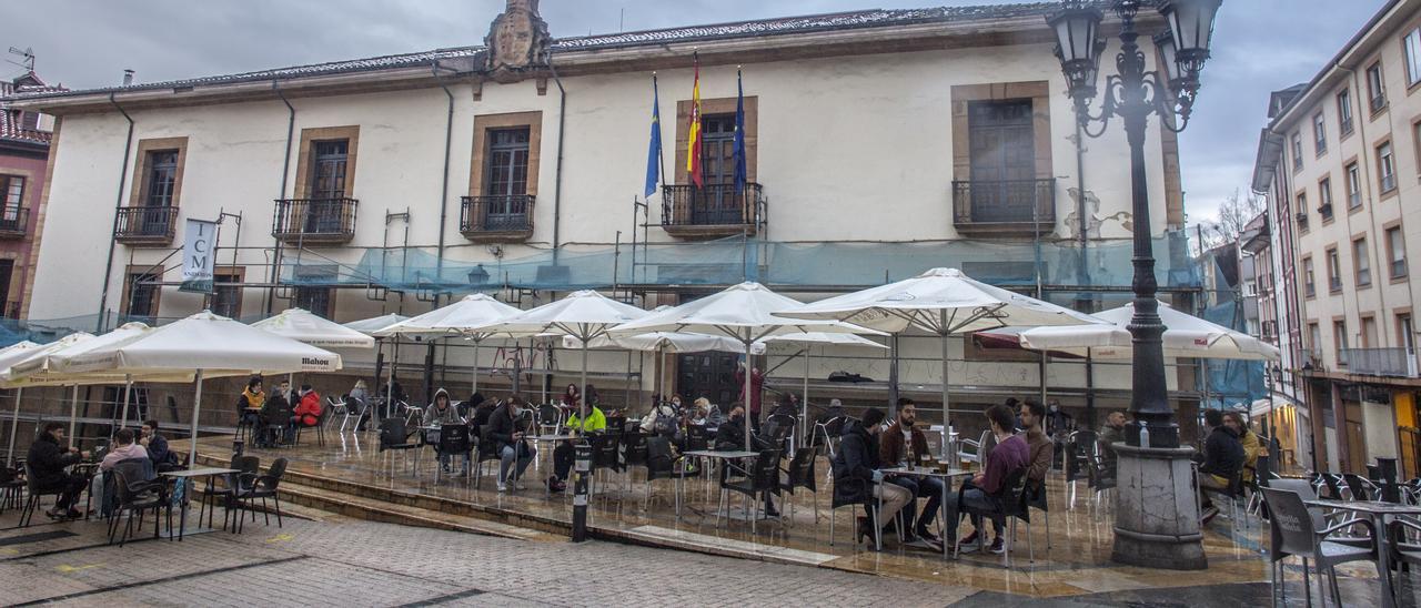 El Palacio de la plaza del Sol de Oviedo.