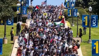 Graves enfrentamientos entre propalestinos y proisraelíes en la Universidad de California