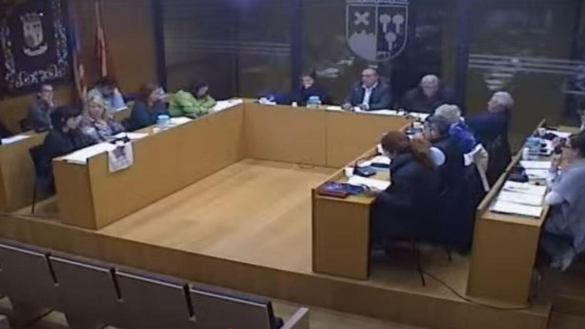 Pleno municipal donde se debatió este asunto en febrero.
