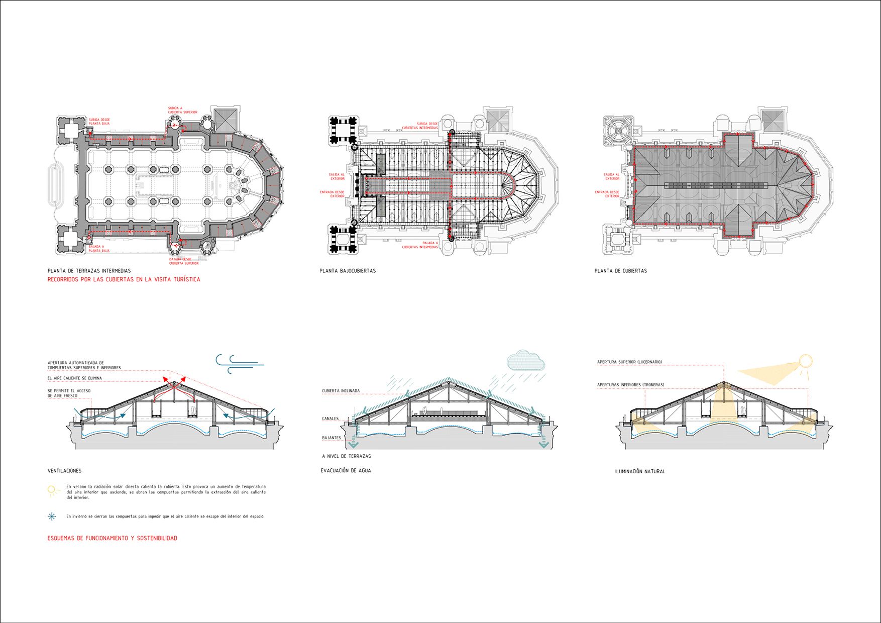 Proyecto del tejado para cubrir la Catedral de Málaga